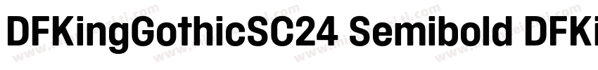 DFKingGothicSC24 Semibold DFKingGot字体转换